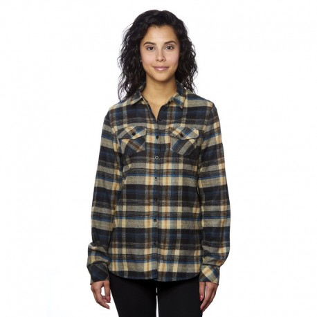 Burnside B5210 Ladies Plaid Boyfriend Flannel Shirt
