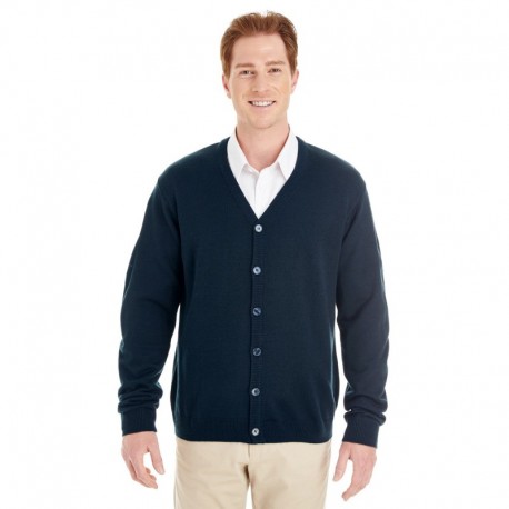 Harriton M425 Men's Pilbloc V-Neck Button Cardigan Sweater Harriton M425 Men's Pilbloc V-Neck Button Cardigan Sweater