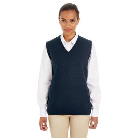 Harriton M415W Ladies Pilbloc V-Neck Sweater Vest Harriton M415W Ladies Pilbloc V-Neck Sweater Vest