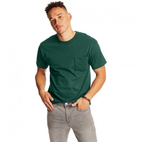 Hanes 5190P Adult Beefy-T with Pocket