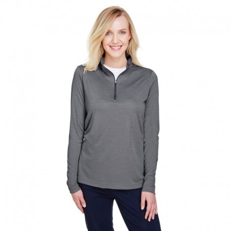 Team 365 TT31HW Ladies Zone Sonic Heather Performance Quarter-Zip