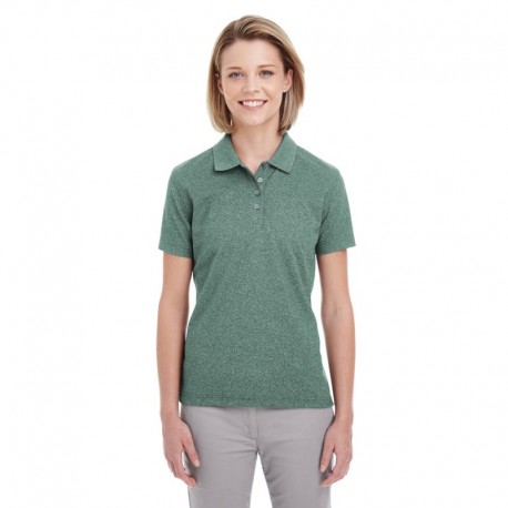 UltraClub UC100W Ladies Heathered Pique Polo