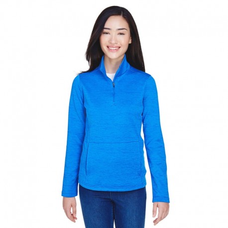 Devon & Jones DG798W Ladies Newbury Melange Fleece Quarter-Zip