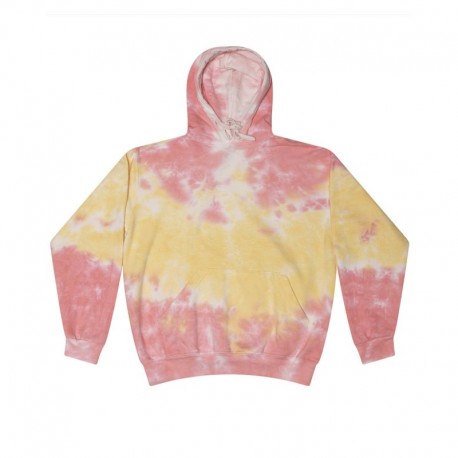Tie-Dye CD877 Adult Tie-Dyed Pullover Hooded Sweatshirt
