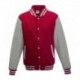 Just Hoods By AWDis JHA043 Men's 80/20 Heavyweight Letterman Jacket