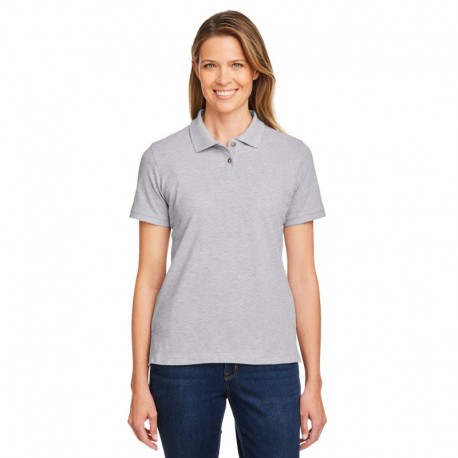 Harriton M200W Ladies 6 oz. Ringspun Cotton Pique Short-Sleeve Polo