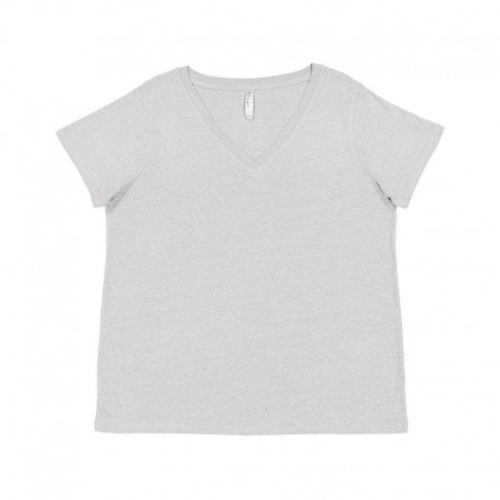 LAT 3817 Ladies Curvy V-Neck Fine Jersey T-Shirt