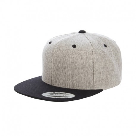 Yupoong 6089MT Adult 6-Panel Structured Flat Visor Classic Two-Tone Snapback