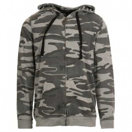 Burnside B8615 Men's French Terry Full-Zip Hooded Sweatshirt Burnside B8615 Men's French Terry Full-Zip Hooded Sweatshirt
