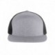 Pacific Headwear P710 Heathered 6-Panel Arch Trucker Snapback Cap