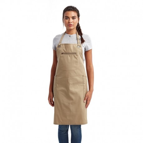 Artisan Collection by Reprime RP121 Unisex Barley Contrast Stitch Recycled Bib Apron