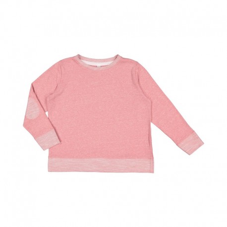 LAT LA2279 Youth French Terry Long Sleeve Crewneck Sweatshirt