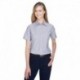 Harriton M600SW Ladies Short-Sleeve Oxford with Stain-Release