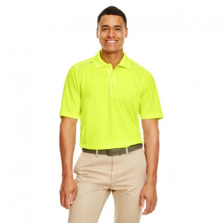 Core365 88181R Men's Radiant Performance Pique Polo with Reflective Piping