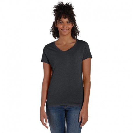 Hanes 42VT Ladies Perfect-T Triblend V-Neck T-shirt