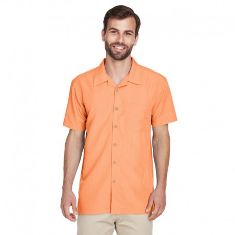 Harriton M560 Men's Barbados Textured Camp Shirt