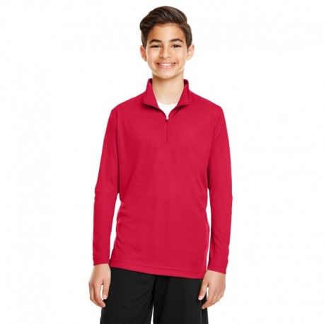 Team 365 TT31Y Youth Zone Performance Quarter-Zip Team 365 TT31Y Youth Zone Performance Quarter-Zip