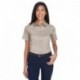 Harriton M500SW Ladies Easy Blend Short-Sleeve Twill Shirt with Stain-Release