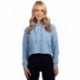 Next Level Apparel 9384 Ladies Cropped Pullover Hooded Sweatshirt