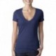Next Level Apparel 6640 Ladies CVC Deep V-Neck T-Shirt