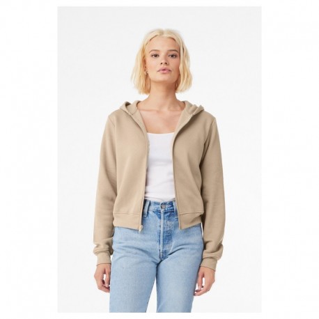 Bella + Canvas 7539 Ladies Sponge Fleece Full-Zip Hooded Sweatshirt