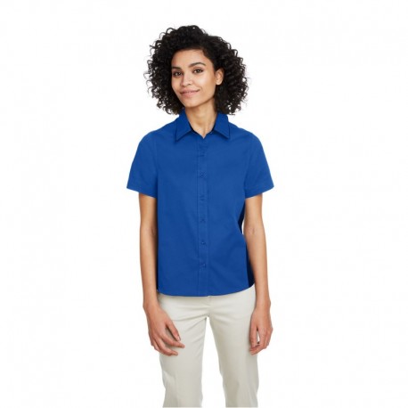 Harriton M586W Ladies Flash IL Colorblock Short Sleeve Shirt