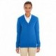 Harriton M425W Ladies Pilbloc V-Neck Button Cardigan Sweater