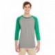 Jerzees 601RR Adult TRI-BLEND Baseball Raglan