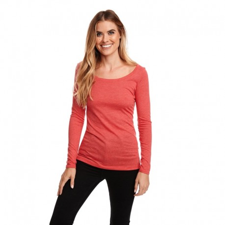Next Level Apparel 6731 Ladies Triblend Long-Sleeve Scoop