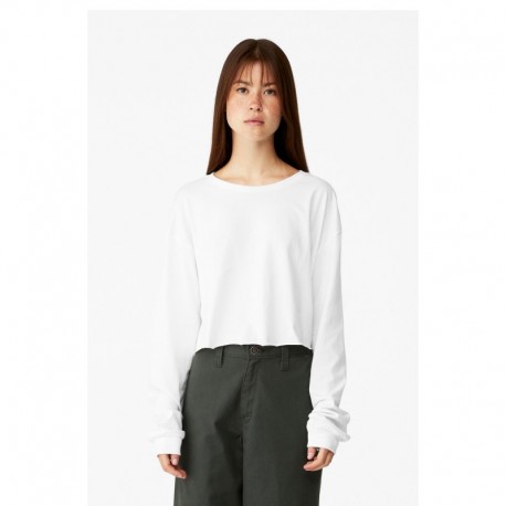 Bella + Canvas 6501B FWD Fashion Ladies Cropped Long-Sleeve T-Shirt