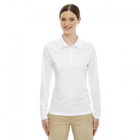 Core365 78192 Ladies Pinnacle Performance Long-Sleeve Pique Polo