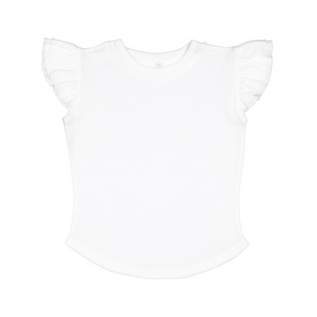 Rabbit Skins 3339 Toddler Flutter Sleeve T-Shirt