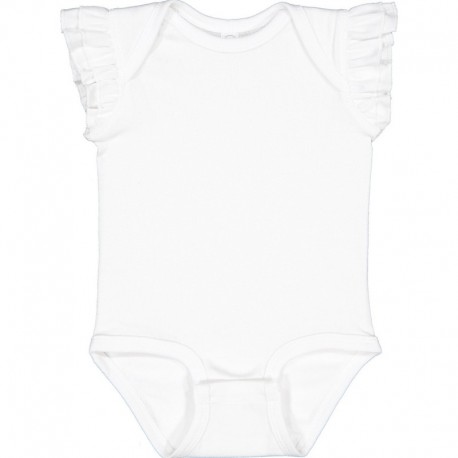 Rabbit Skins 4439 Infant Flutter Sleeve Bodysuit