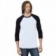 Bayside BA9525 Unisex 4.2 oz., Triblend 3/4-Sleeve Raglan T-Shirt