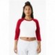 Bella + Canvas 1200 Ladies Micro Ribbed 3/4 Raglan Baby Tee