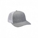 Adams Headwear PV102 Heather Woven/Soft Mesh Trucker Style Cap