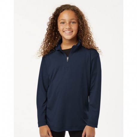 AllPro 41870Y Youth Pro-Lock Performance Quarter-Zip Pullover