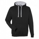AWDis JHA003 Unisex Midweight Varsity Contrast Hooded Sweatshirt