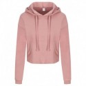 AWDis JHA016 Women's Girlie Cropped Hooded Fleece with Pocket