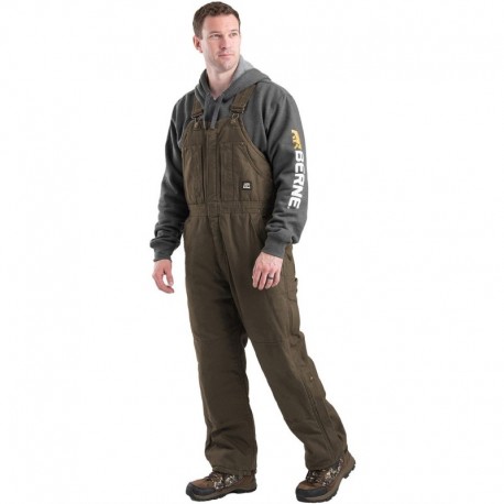 Berne Apparel B377 Men's Heartland Insulated Washed Duck Bib Overall