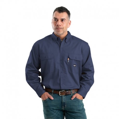 Berne Apparel FRSH10 Men's Flame-Resistant Button-Down Work Shirt