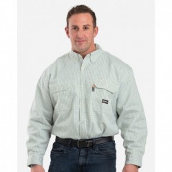 Berne Apparel FRSH21 Men's Flame-Resistant Down Plaid Work Shirt