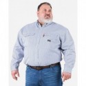 Berne Apparel FRSH21T Men's Tall Flame-Resistant Down Plaid Work Shirt