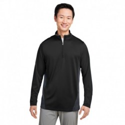 Harriton M786 Men's Flash Snag Protection Plus IL Colorblock Quarter-Zip