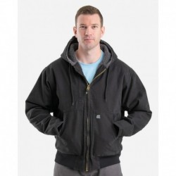 Berne Apparel HJ317 Men's Highland Flex180 Washed Duck Hooded Work Jacket