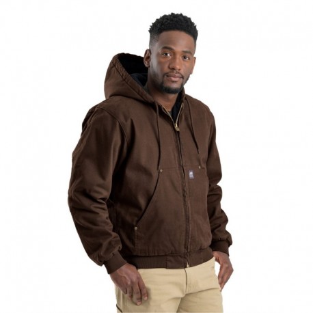 Berne Apparel HJ375 Men's Heartland Washed Cotton Duck Hooded Jacket