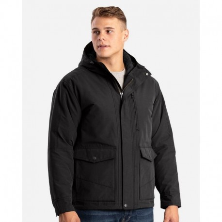 Berne Apparel HJ67 Men's Highland Quilt-Lined Micro-Duck Hooded Jacket
