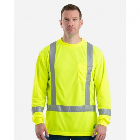 Berne Apparel HVK013 Men's Hi-Vis Class 3 Performance Pocket T-Shirt
