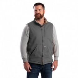 Berne Apparel V818 Men's Heartland Sherpa-Lined Washed Duck Vest