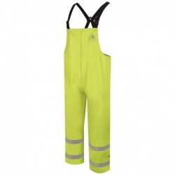 Bulwark BXN6 Men's Hi-Visibility Flame-Resitant Rain Bib Overall - 13 oz.